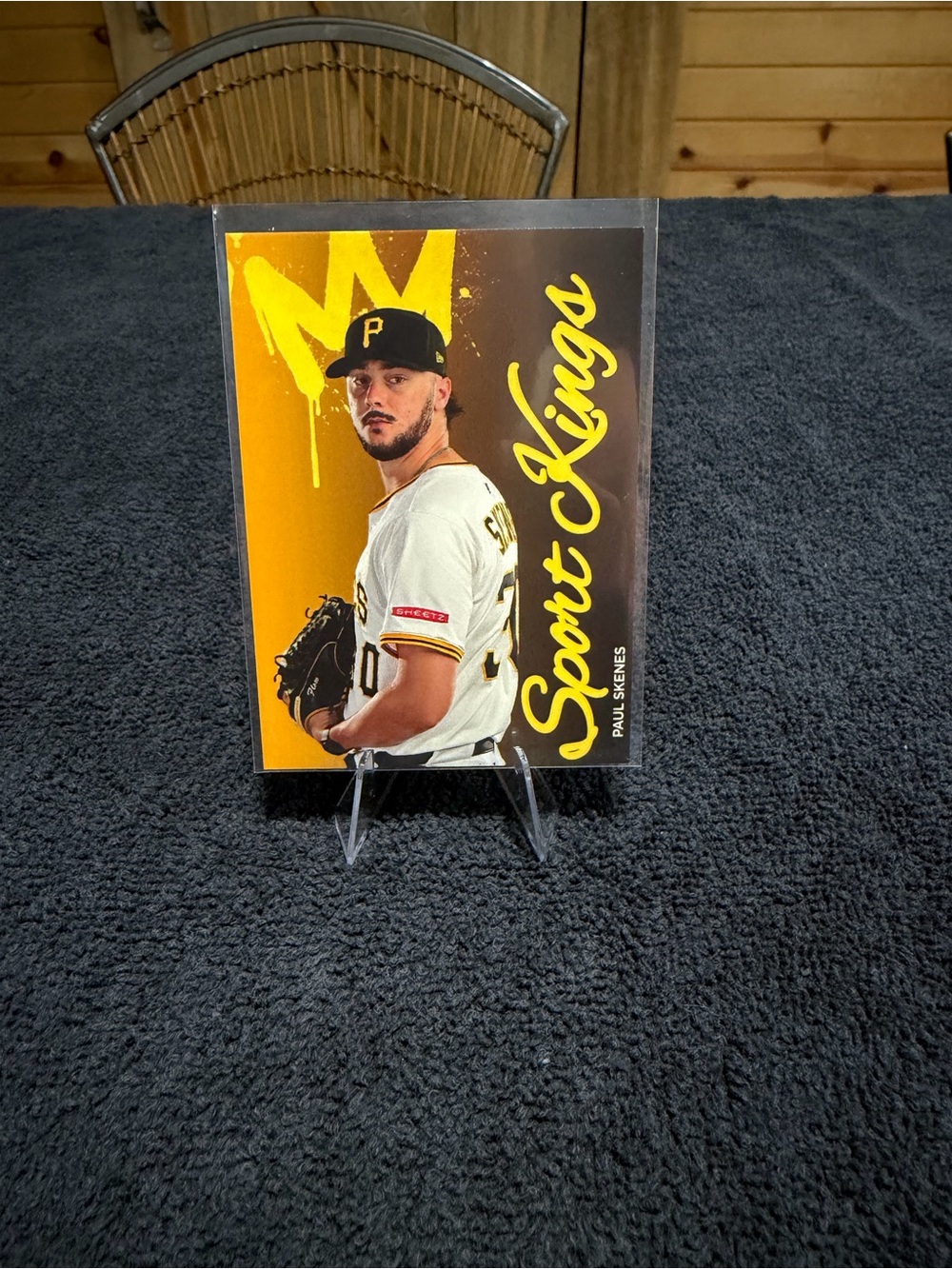 Paul Skenes Baseball Card - Yellow and Black